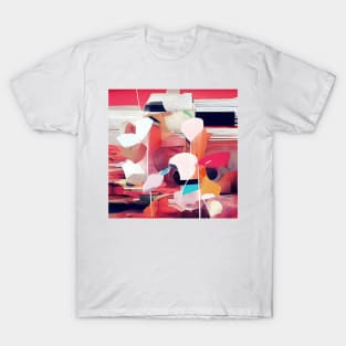 Bold Colorful Abstract Collage T-Shirt